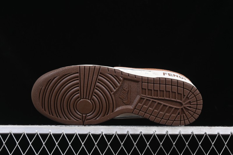 Nike SB Dunk Low Fendi Collaboration Anniversary High-End Custom Low-Top Casual Skate Shoes - DJ2024-057