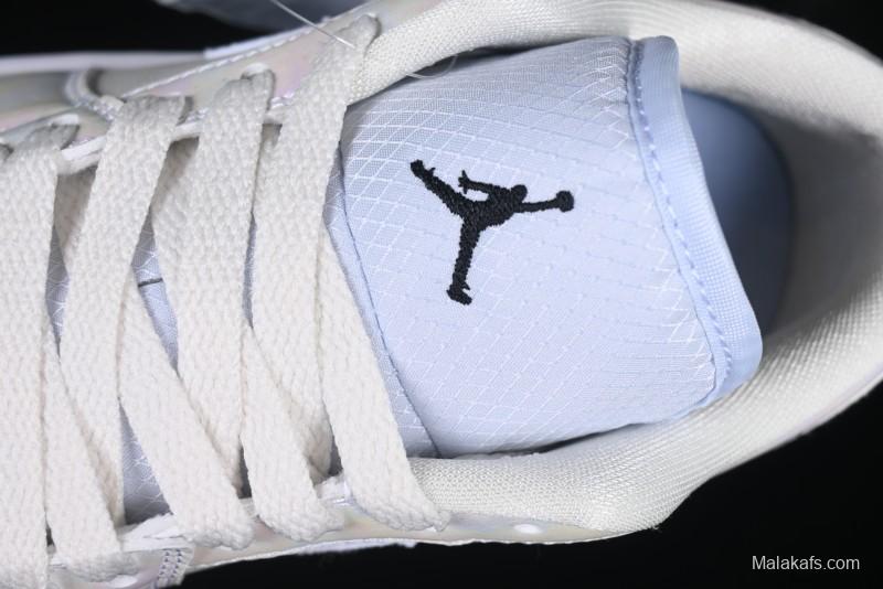 Nike Air Jordan 1 Low "Year of the Snake 2025" Retro Basketball Shoes with Pearl Iridescent Finish - HF4080-001