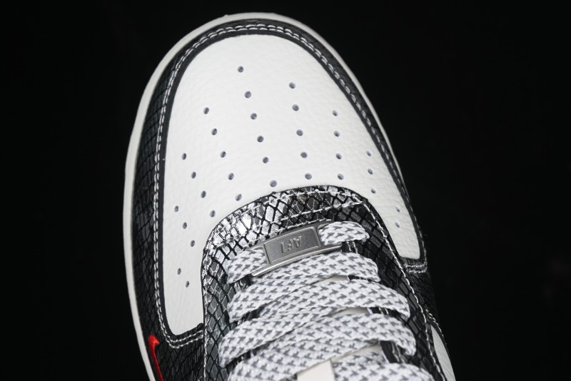 Nike Air Force 1 '07 Low The North Face Collaboration Year of the Snake Limited Edition Silver Snake Casual Sneakers - CH6336-521