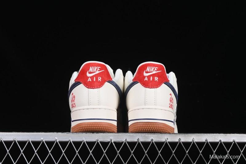 Nike Air Force 1 '07 Low Stussy Collaboration Year of the Snake Limited Edition Red Snake Low-Top Casual Sneakers - XS1958-502