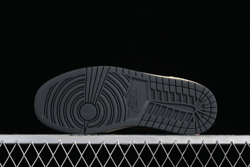 Nike Air Jordan 1 Low AJ1 Custom Black Green Low-Top Culture Casual Sneakers - DC0774-001