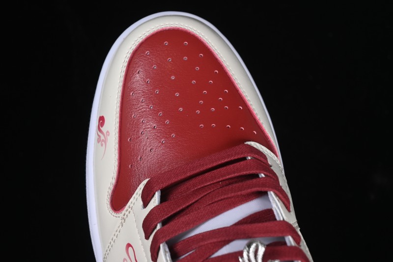 Nike Air Jordan 1 Low OG Retro Basketball Shoes Snake Year Limited Edition - 553558-132