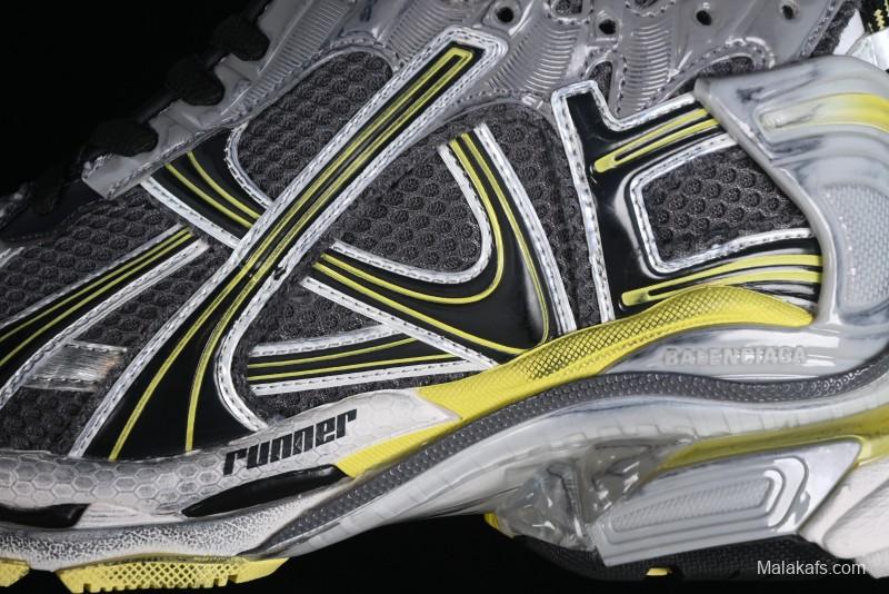 Balenciaga Runner Kith Four Color Retro Casual Sneakers - W3RMU1279