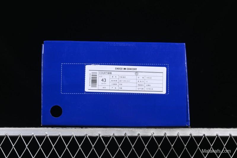 Choco Concert Leather Round Square Asymmetrical Fashion Sneakers White - AJE5