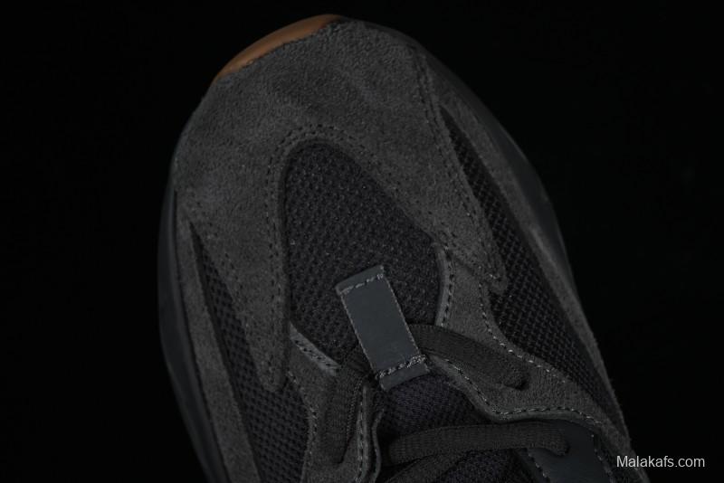 Adidas Yeezy Boost 700 V2 Utility Black Running Shoes with 3M Reflective Details - FV5304