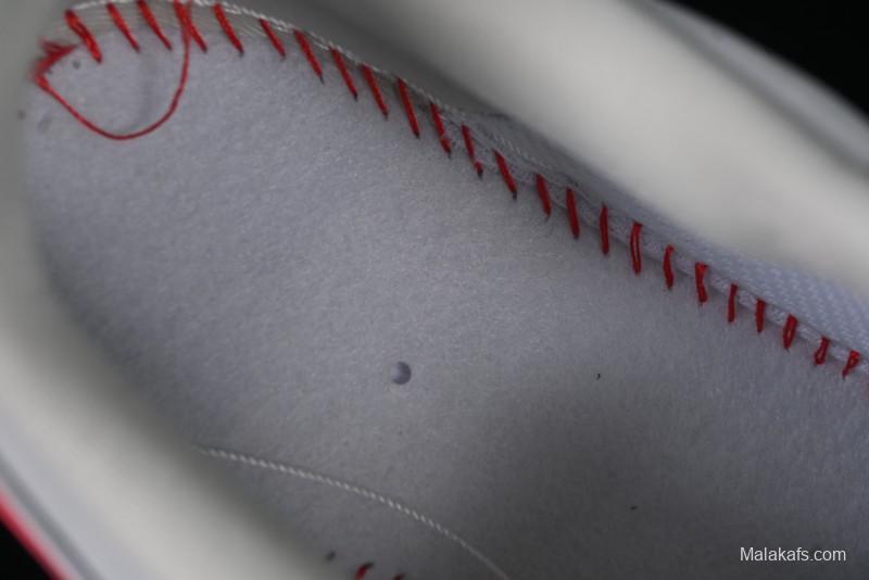 Nike Air Force 1 '07 Low Nezha Collaboration Grey Red Swoosh Casual Sneakers - DF0188-046