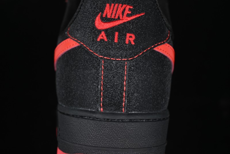 Nike Air Force 1 '07 Low Casual Sneakers in Heartbeat Orange with Full-Length Air Cushion - DF0188-015