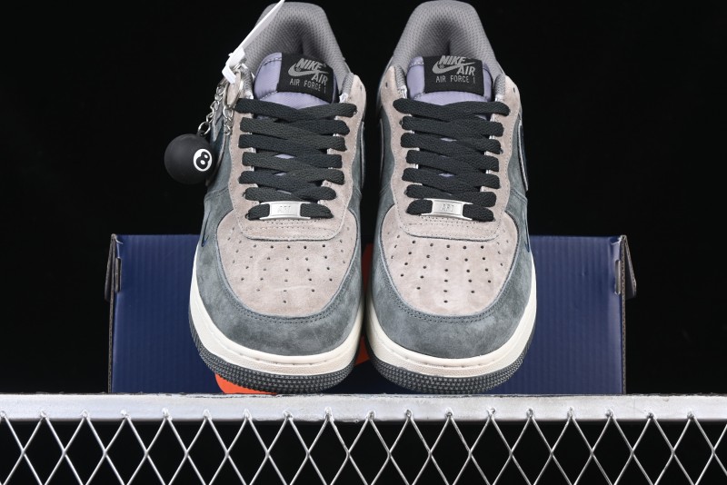 Nike Air Force 1'07 Low "Black Eight" Custom Casual Sneakers for Autumn Winter - YD2425-808