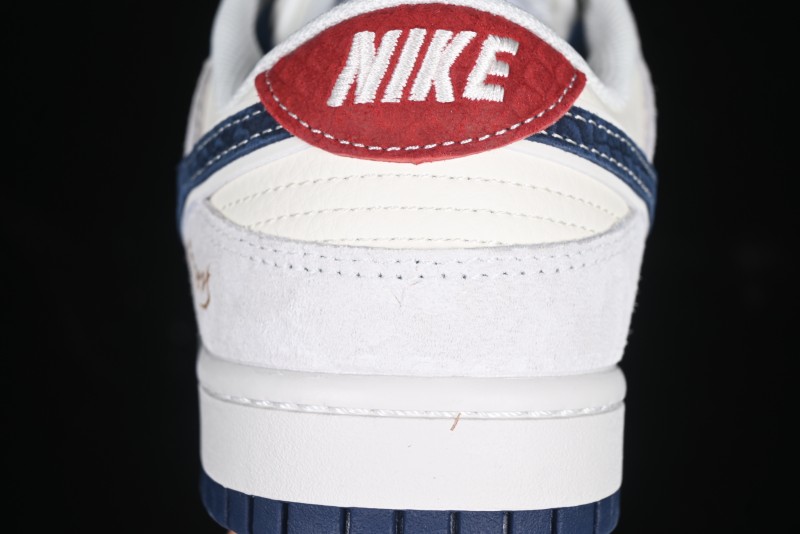 Nike SB Dunk Low Year of the Snake Limited Edition Blue Snake Swoosh Anniversary Custom Low-Top Casual Sneakers - XX3168-112