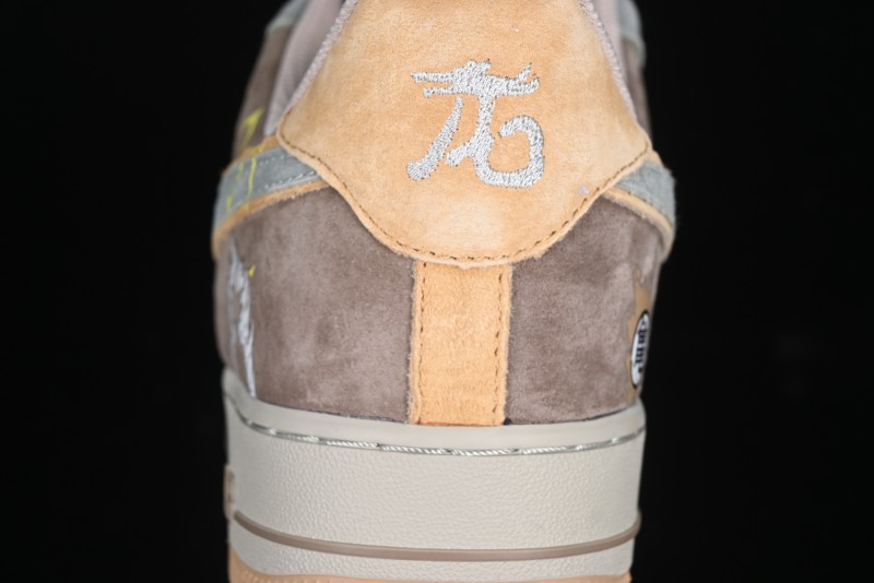 Nike Air Force 1'07 Low "Kakarot" Dragon Ball Z Custom Casual Sneakers for Autumn Winter - CD1212-666