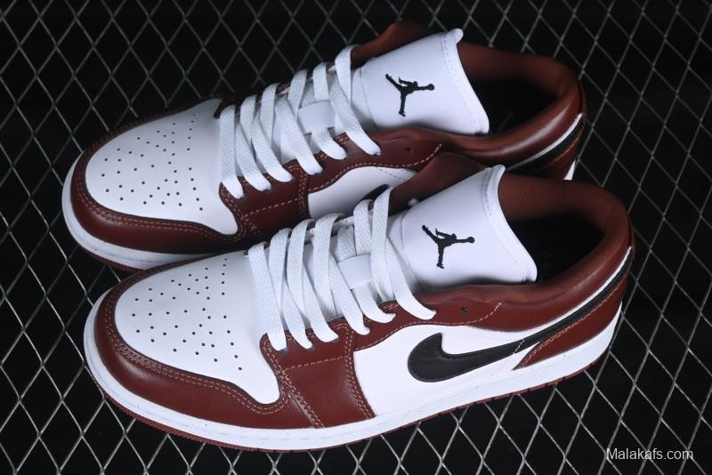 Nike Air Jordan 1 Low AJ1 White University Red Casual Sneakers - HF3148-102