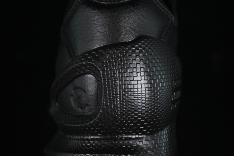 Men's All-Black Premium Leather Sneakers – Sleek & Versatile Design