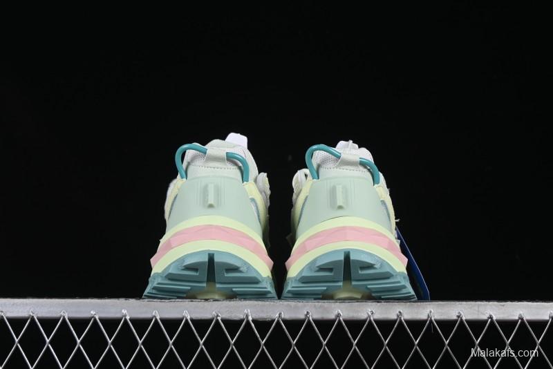 Playful Pastel Chunky Sneakers with Plush Bird Charm – Bold & Whimsical Streetwear Kicks
