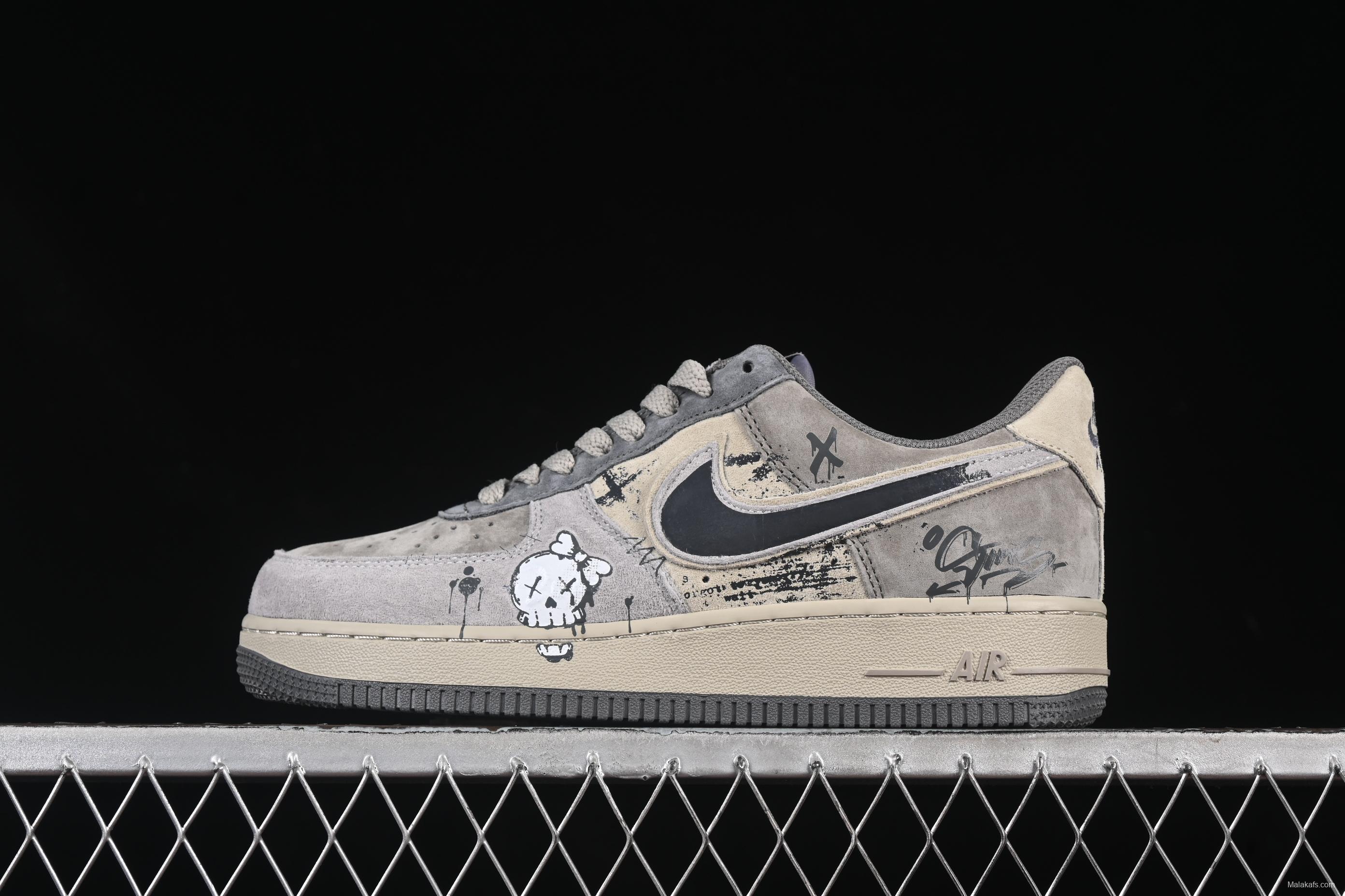 Nike Air Force 1'07 Low Dark Skull Casual Sneakers - YD2425-660