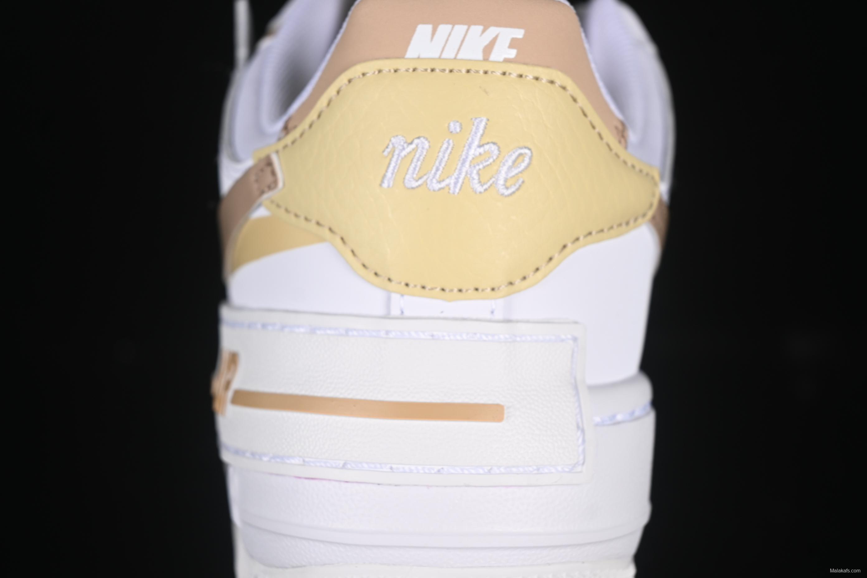 Nike Air Force 1 Shadow Low-Top Sneakers with Lightweight EVA Midsole and Anti-Slip RB Rubber Outsole - DZ1847-111