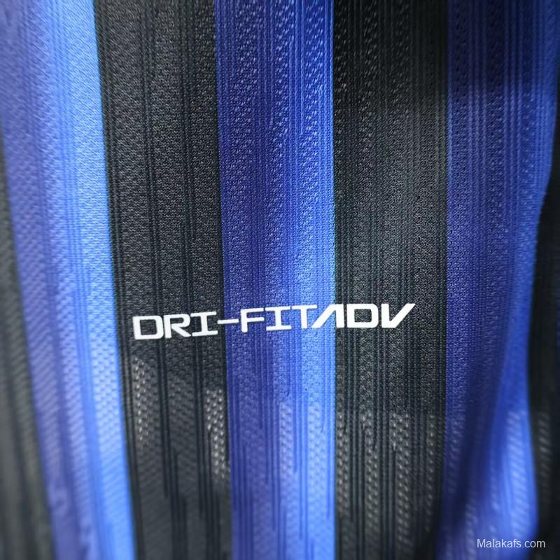 Player Version 25/26 Inter Milan Home Jersey Without Sponsor