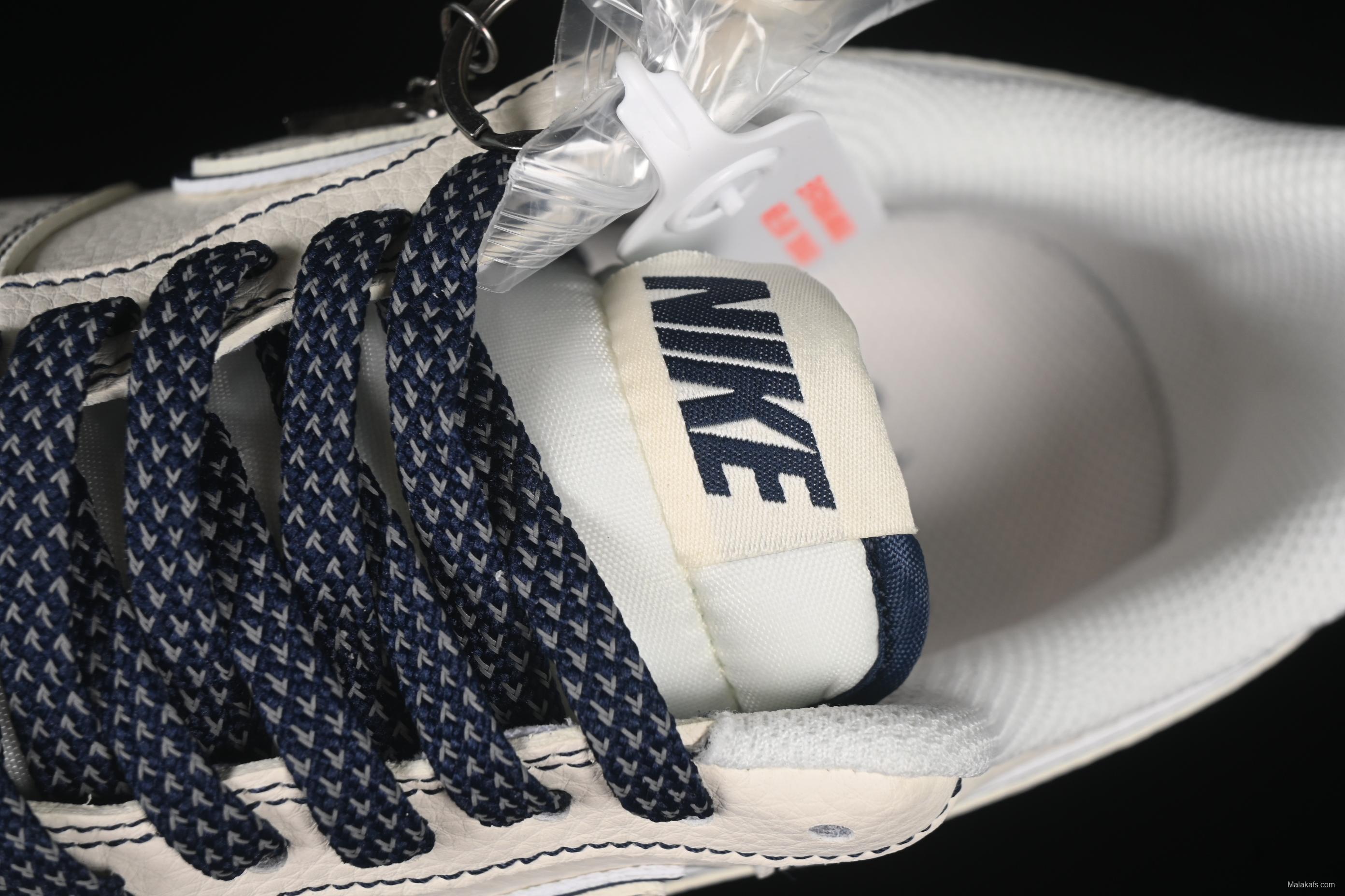 Nike Air Force 1'07 Low Collaboration Sneakers with Navy Blue Accents - HH7518-073