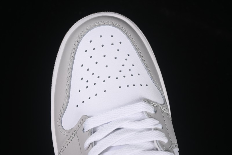 Nike Air Jordan 1 Low AJ1 Casual Sneakers with Blue Swoosh - 553558-146