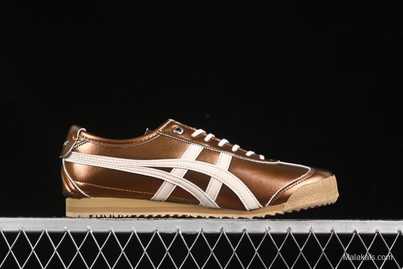 Onitsuka Tiger Mexico 66 SD Low-Top Leather Sneakers for Casual Running - 1183C468-200
