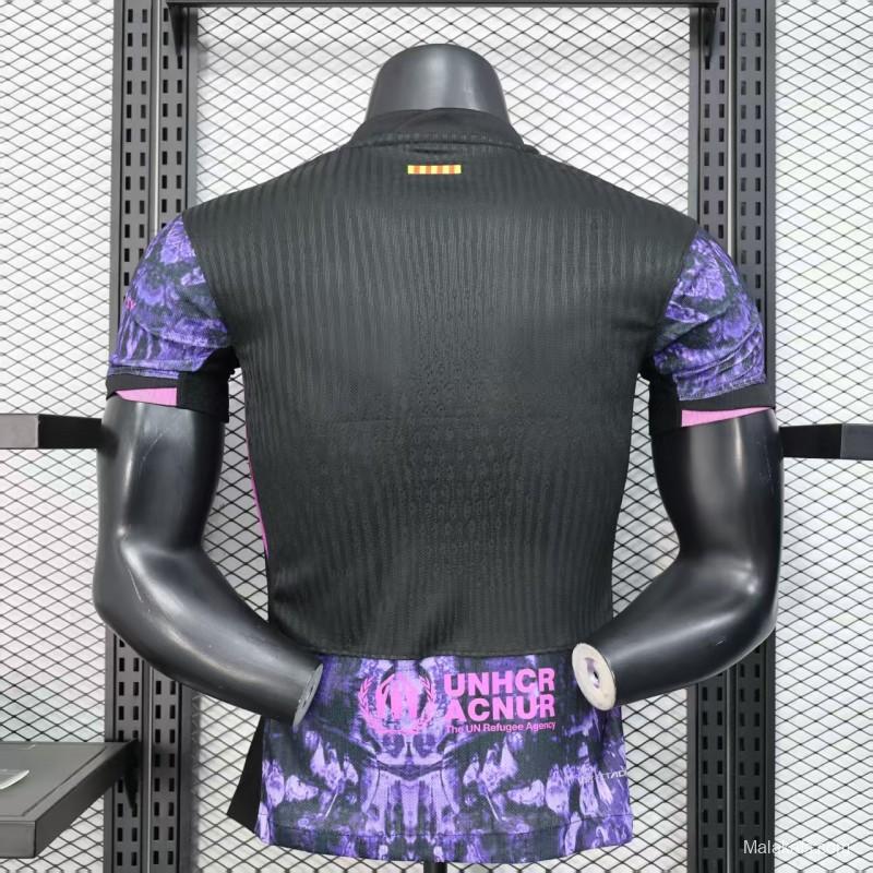 Player Version 25/26 FC Barcelona Purple with Marble Design Jersey