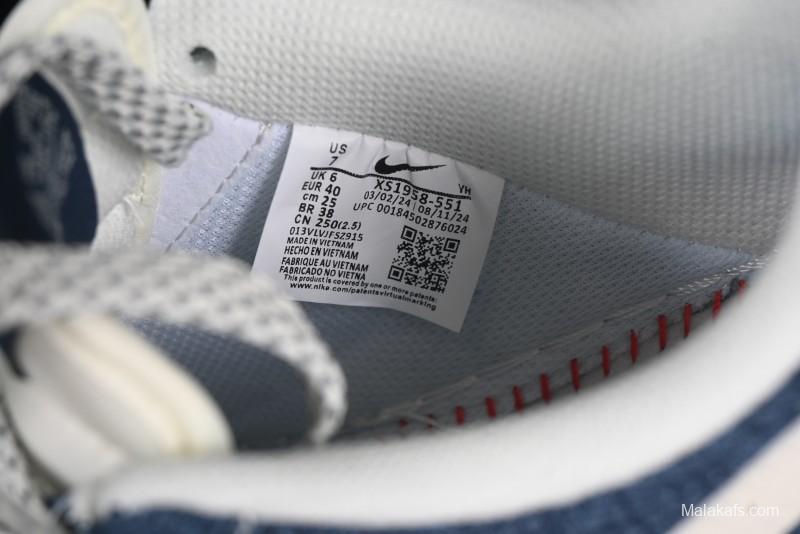 Nike Air Force 1'07 Low LV Collaboration Dark Blue Checkerboard Casual Sneakers - XS1958-551