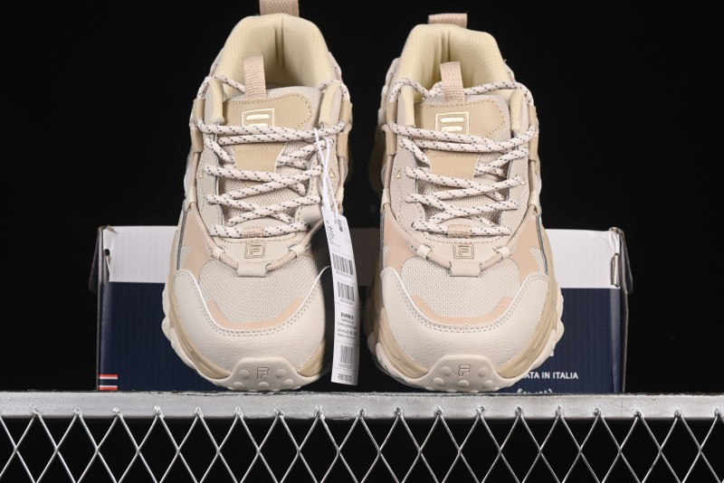 Fila Heritage Fluid Cat Paw 5.0 Retro Dad Shoes with Lace-Up Design - F12M412105FOS