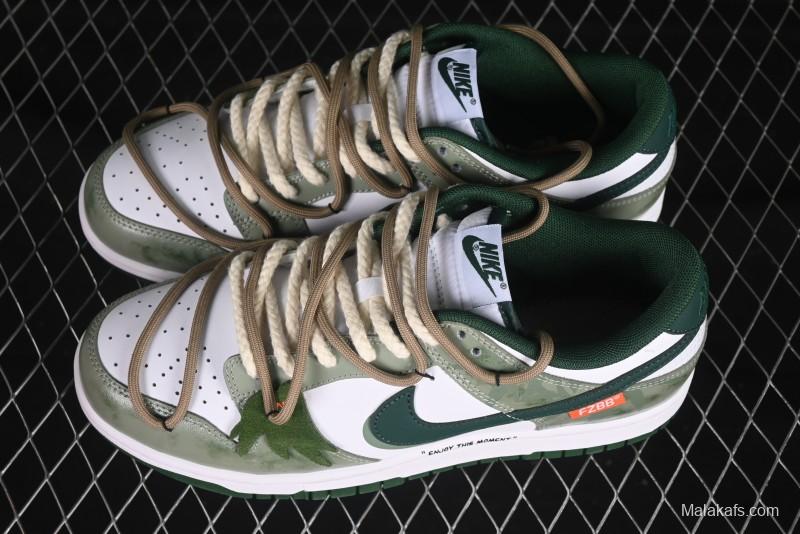 Nike Dunk Low Butterfly Bamboo Forest Green Low-Top Casual Sneakers - DD1391-101