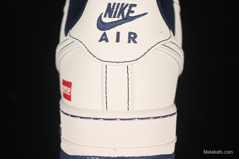 Nike Air Force 1 '07 Low Supreme Collaboration Casual Sneakers with Full-Length Air Cushion - HH7518-074