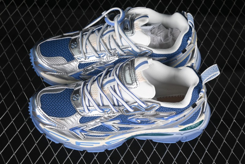Off-White Be Right Tie-Dye Blue Low-Top Lifestyle Casual Shoes - X.E5
