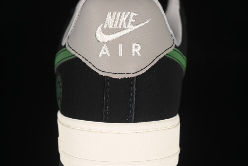 Nike Air Force 1'07 Low Chrome Hearts Collaboration Black Green Swoosh Casual Sneakers - KK1988-074