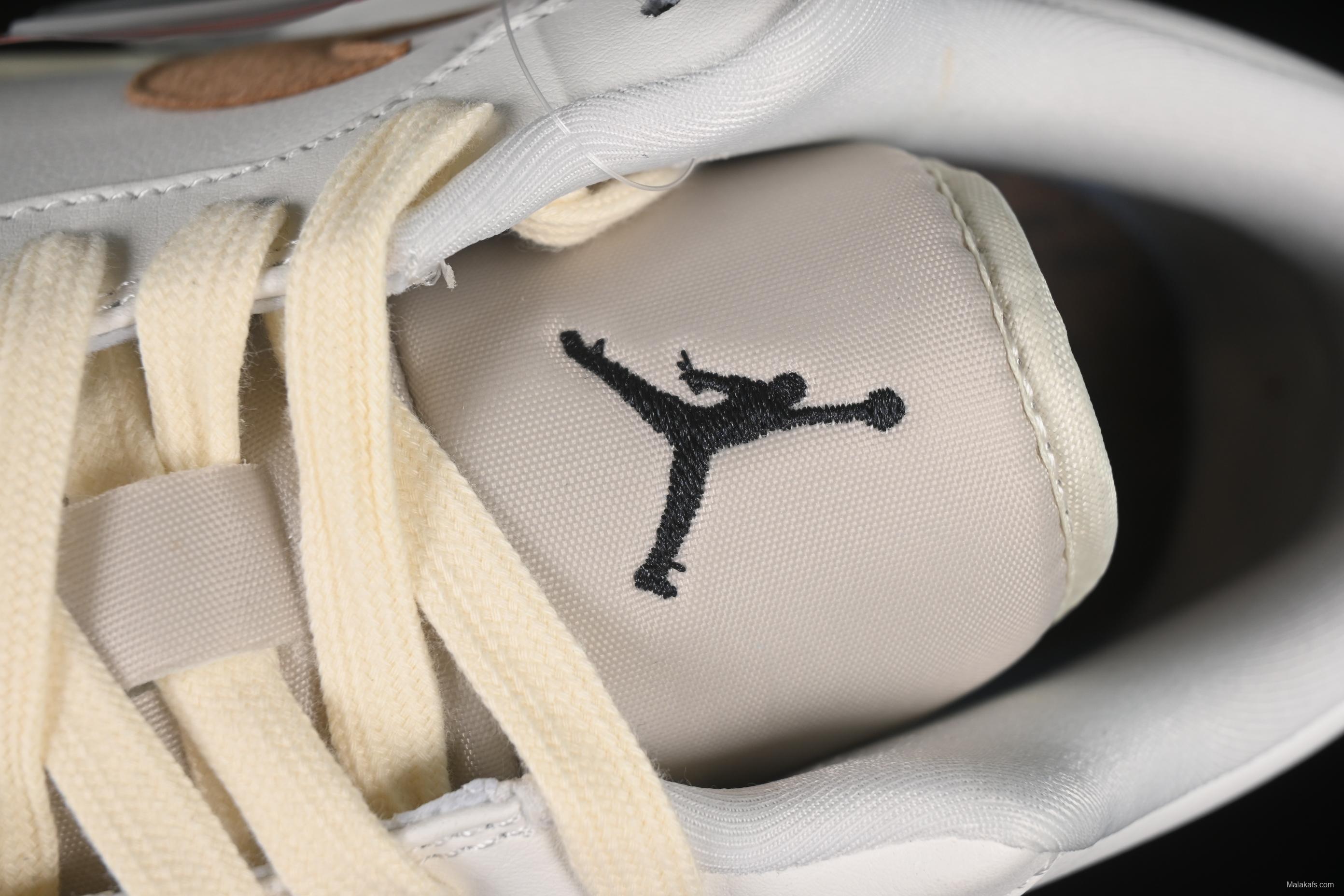 Nike Air Jordan 1 Low "Dongdan" Casual Sneakers in Coconut Milk White - IB8855-121