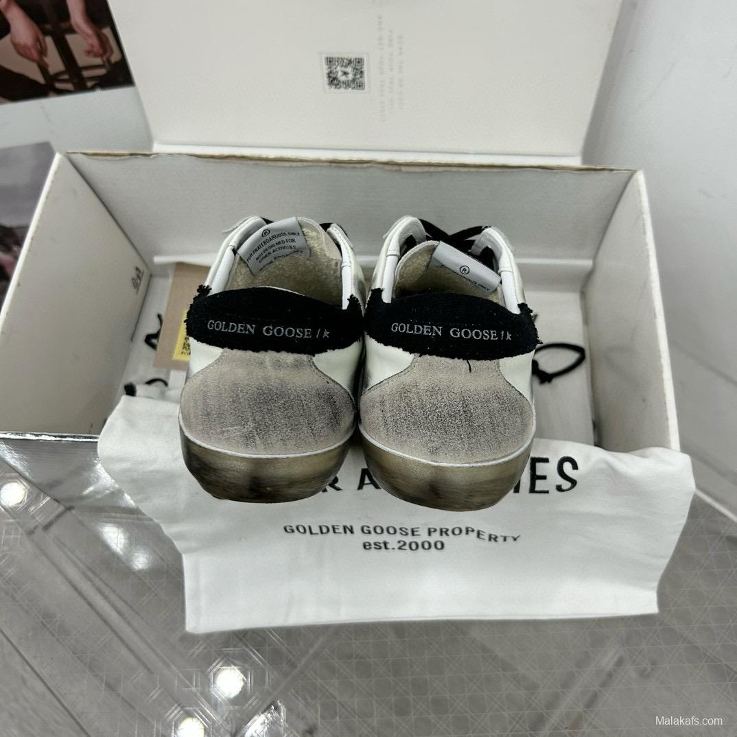 2025 Men GGDB White Black Leather Suede Sneakers SUPER STAR