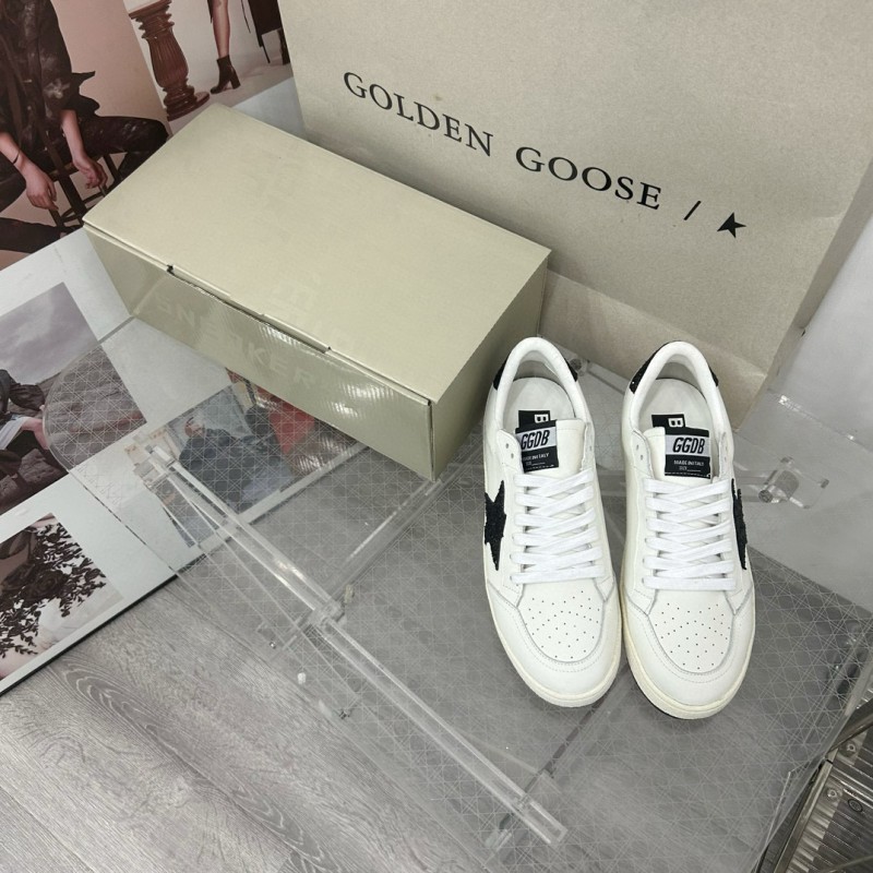 2024 Unisex GGDB White Black Leather Low Top Sneakers MJ00260