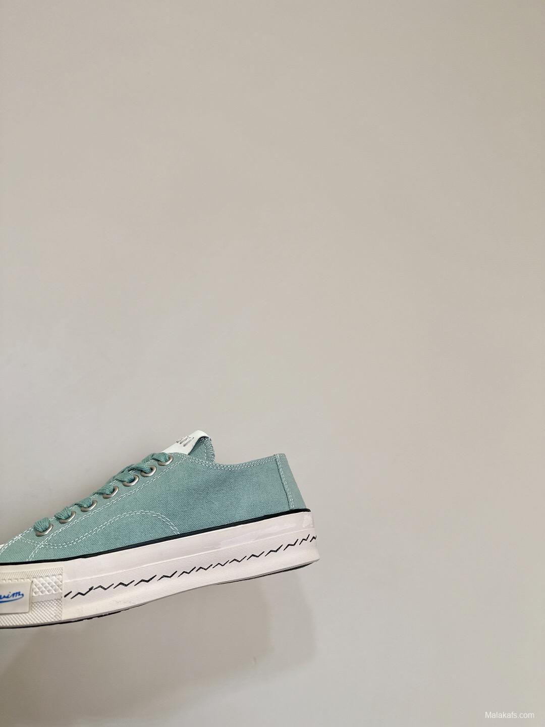 2025 Women VISVIM Green Canvas Sneakers
