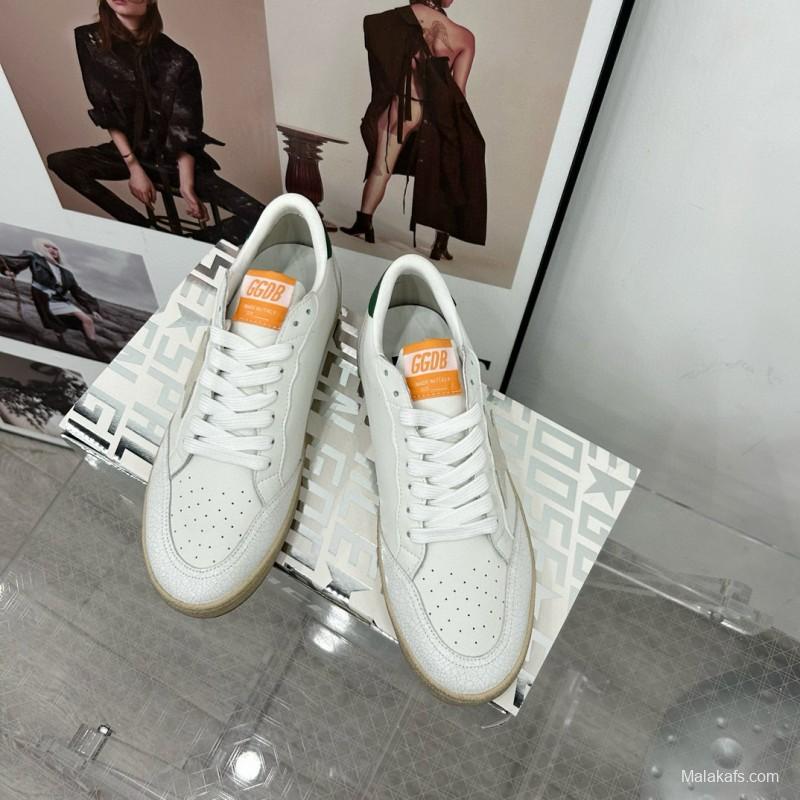 2024 Unisex GGDB White Grey Green Leather Sneakers MJ00260