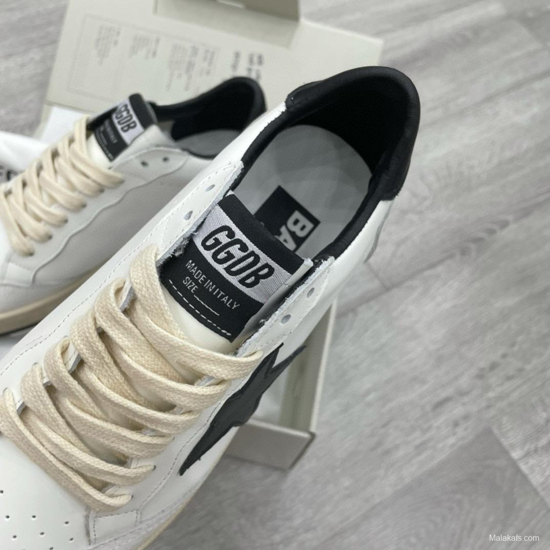 2024 Unisex GGDB White Black Leather Sneakers MJ00260
