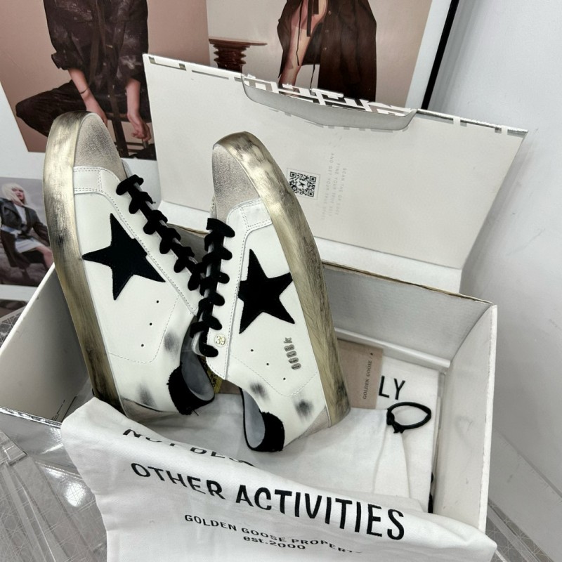 2025 Men GGDB White Black Leather Suede Sneakers SUPER STAR