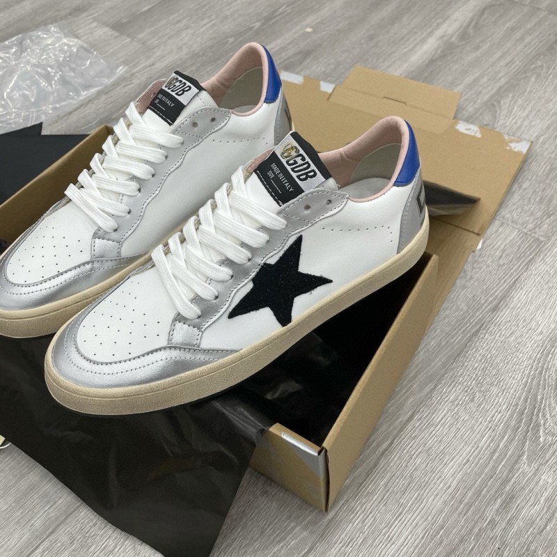 2024 Unisex GGDB White Grey Blue Leather Sneakers MJ00260