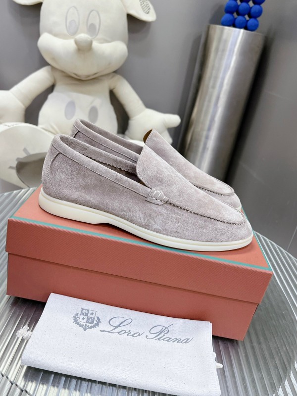 2025 Men Le Parmentier Grey Suede Loafers LY00260