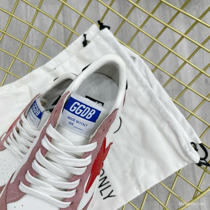 2024 Unisex GGDB White Pink Red Leather Suede Sneakers MJ00260