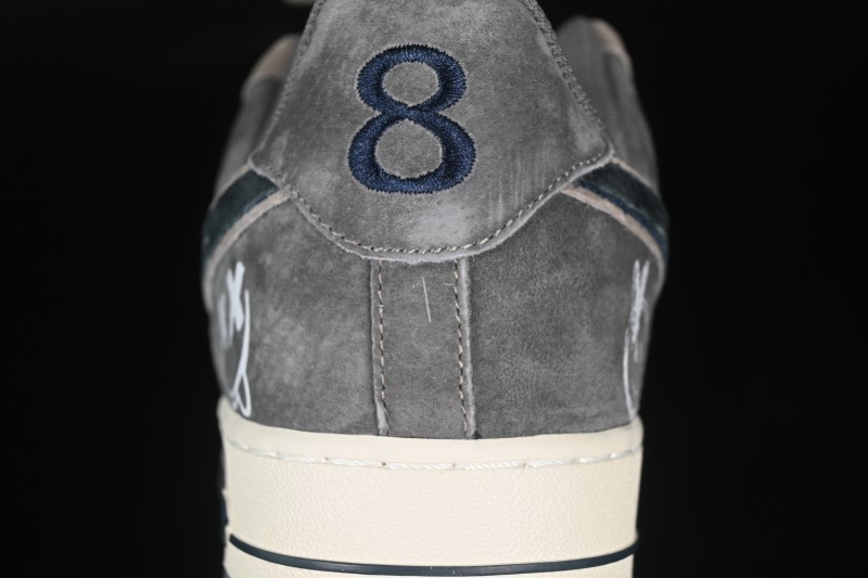 Nike Air Force 1'07 Low Grey Faced Prince Casual Sneakers - YD2452-808