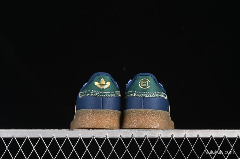 Adidas Originals Gazelle S By JR5408 Clot Collaboration Platform Casual Slip-Resistant Wear-Resistant Low-Top Sneakers