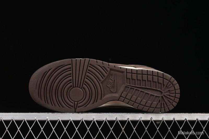 Nike SB Dunk Low White Mocha Low-Top Casual Skate Shoes - FQ8249-104