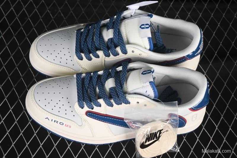 Nike Travis Scott x Fragment Design x Air Jordan 1 Low OG SP AJ1 Low-top Casual Skate Shoes - FC1688-240