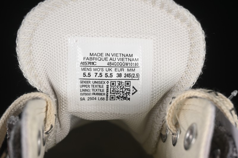 Converse Chuck 70 Low Feng Chen Wang Collaboration Deconstructed Canvas Sneakers - A15741C