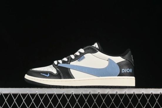 Nike Travis Scott x Fragment Design x Air Jordan 1 Low OG SP AJ1 Low Top Casual Sneakers - XZ5749-003