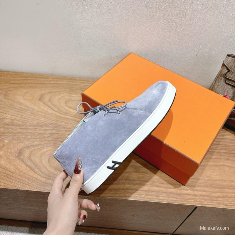 2025 Unisex H Grey Suede Classic Boots AS00380