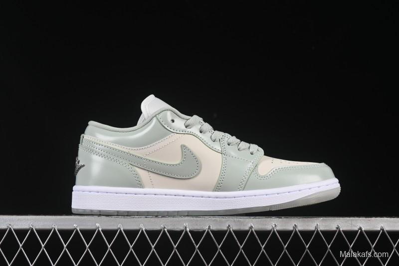 Nike Air Jordan 1 Low AJ1 Amber Green Low Top Casual Skate Shoes HF4078-100