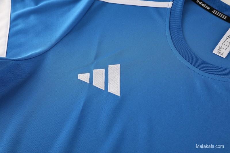 2025 Adidas Blue Short Sleeve Jersey+Shorts