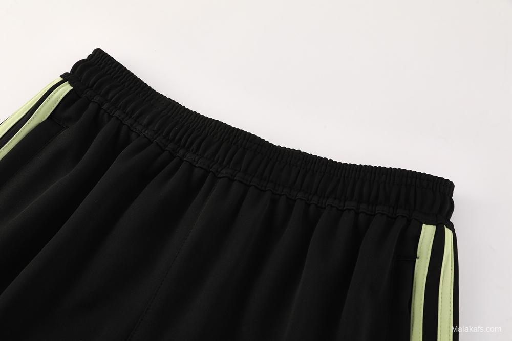 2025 Adidas Light Green/Black Full Zipper Jacket +Long Pants